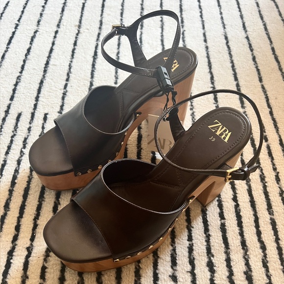 NWT Zara High Heel Platform Sandals | EU 39 - Picture 7 of 12